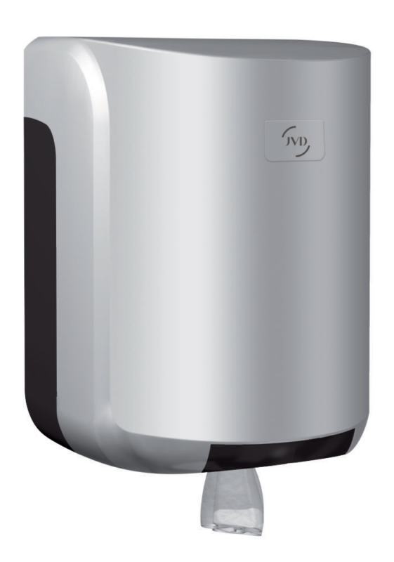 Dispensador Cleanline Cinza Prata Rolo Extra��o Central / Zeta  / Chamin� 